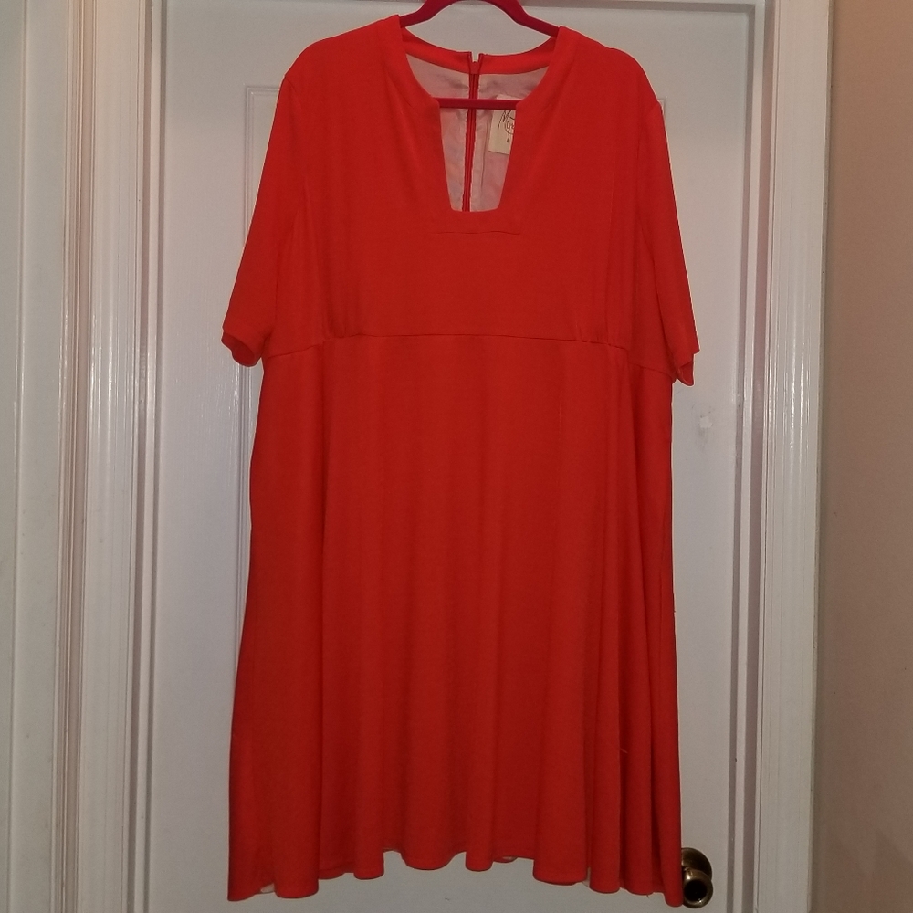 Orange Modcloth Swing Dress